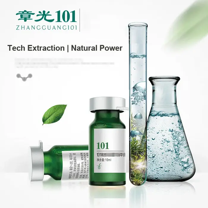 Zhangguang 101 formule à base de plantes chinoises contrôle de l'huile tonique capillaire 10 ml X16 