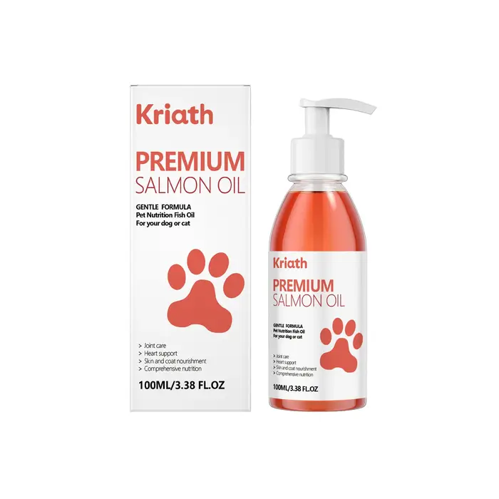 Huile de saumon pour animaux de compagnie Soin doux pour le corps de votre chien