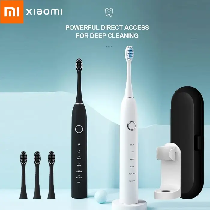 Xiaomi YOUPIN brosse à dents électrique sonique IPX7 Rechargeable intelligente brosse à dents Ultra 