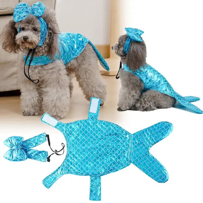 Costumes de chiens sirène/M/L/XL, Costumes de chiens amusants personnalisés, vêtements de fête Cospl