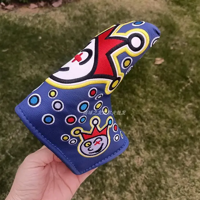 Couverture de putter de golf, couverture de putter longue, couverture de chapeau, putter de clown de