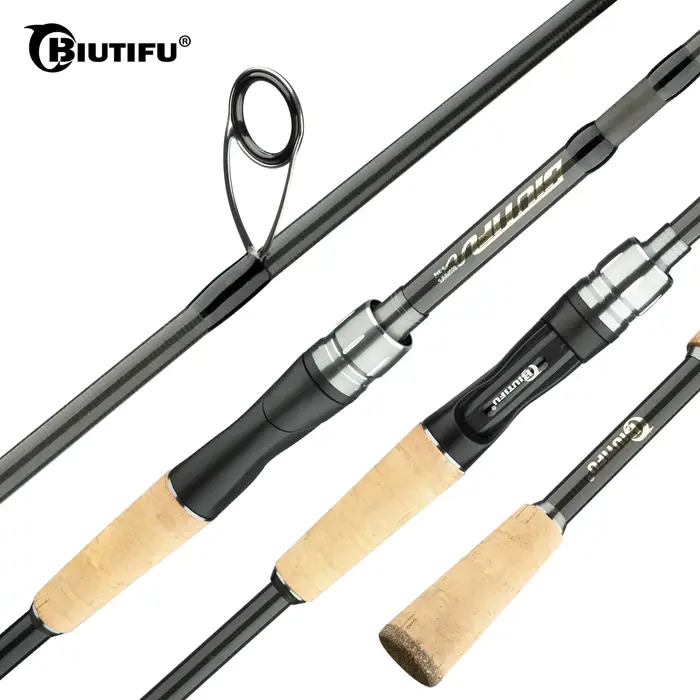 Canne à pêche spinning carbone BIUTIFU 5-35g ultra légère pour truite et pêche au leurre léger
