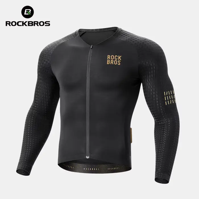 ROCKBROS – Maillot de cyclisme en polaire thermique, ensemble de cyclisme, veste et pantalon à brete