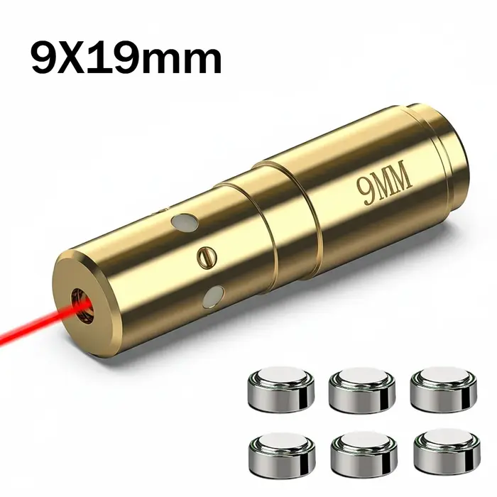 Collimateur de cartouche Laser 2223/9mm, alésoir Laser tactique 9x19mm, alésage Laser à points rouge
