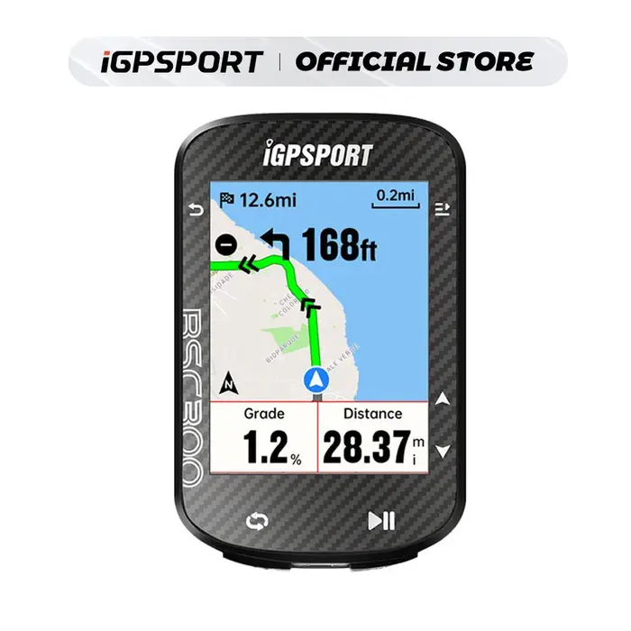 Ordinateur de vélo GPS iGPSPORT BSC300, écran couleur sans fil, navigation cartographique, prise en 