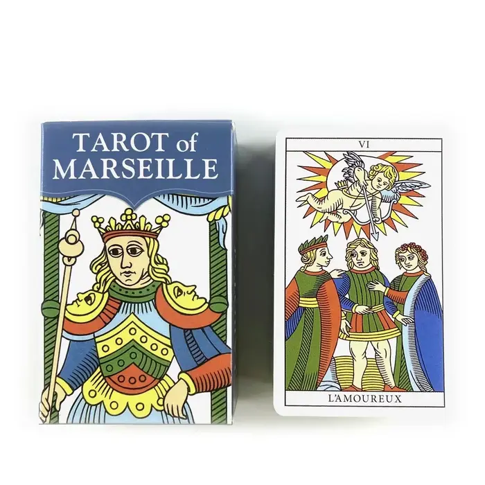 Tarot de Marseille Mini Marseille Tarot 78 cartes Deck jeu de société de poche