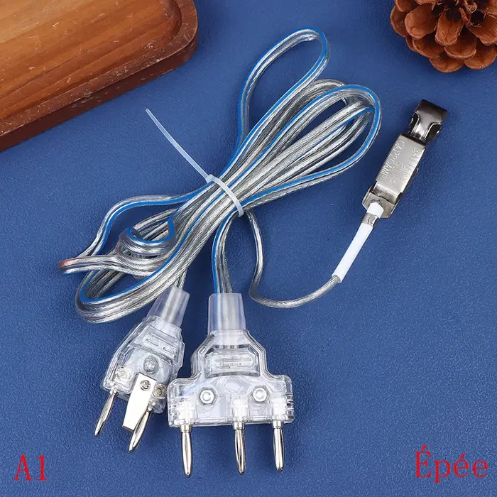 Cordons de sabre d'escrime flexibles en acier inoxydable et plastique transparent pour l'épée et le 