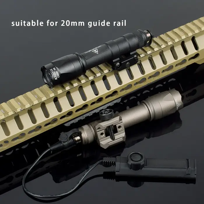 Lampe torche tactique puissante Surefir M600 M300 Airsoft avec double interrupteur à pression, rail 