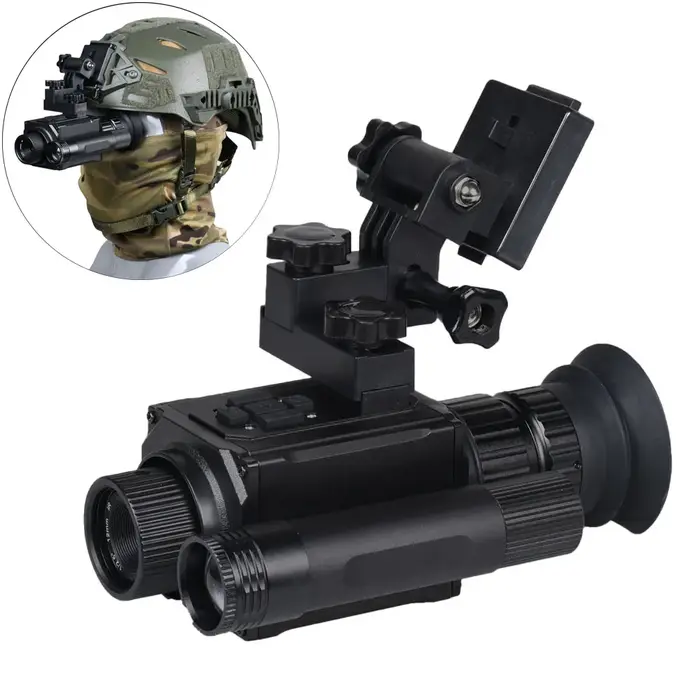 Monoculaire vision nocturne NK006 5X zoom numérique - Lunette infrarouge casque fusil chasse nocturne
