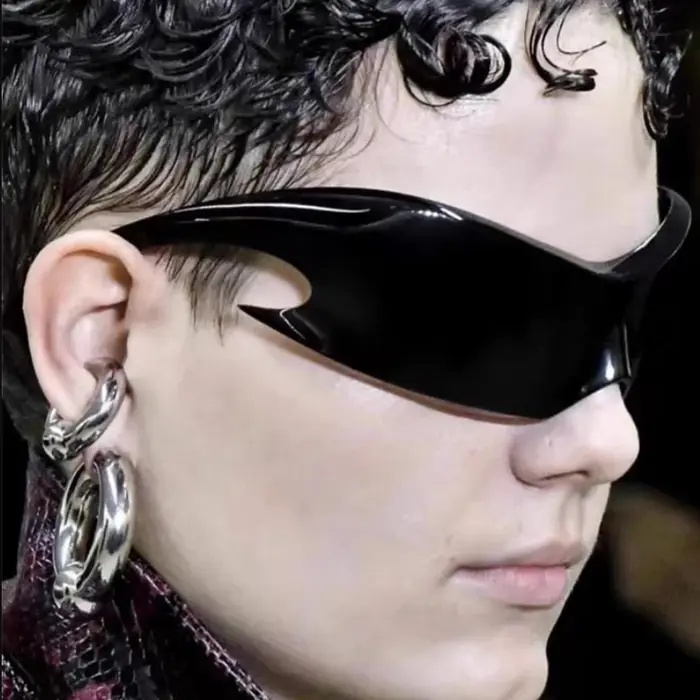 Lunettes soleil punk style luxe uniques pour homme femme cyclisme hip-hop UV400