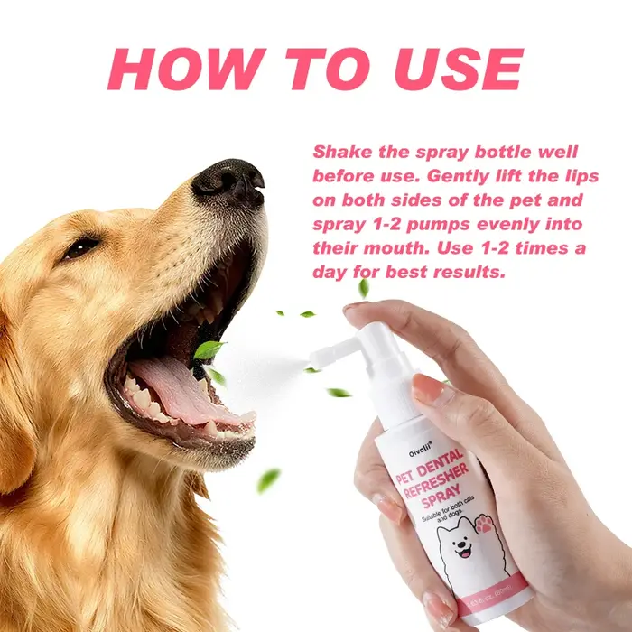 Spray buccal pour animaux de compagnie