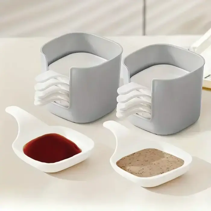 Ensemble de 7 plats à sauce en plastique rust proof pour dîners élégants et soirées festives
