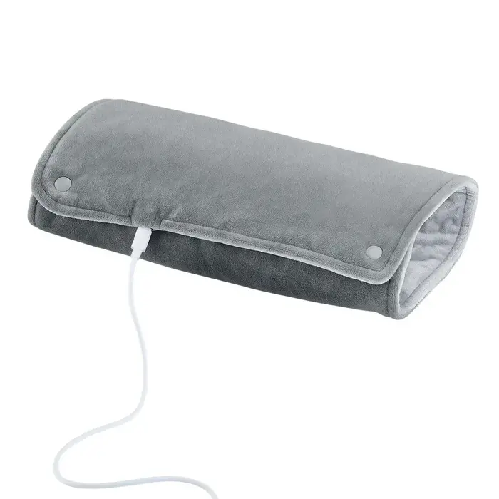 Chauffe-mains thermostatique USB, tissu court en velours, châle chaud pour mains et jambes, pour l'h