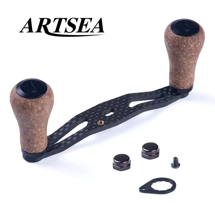 ARTSEA Refit moulinet de pêche en Fiber de carbone poignée bascule 30g bois de caoutchouc Konb pour 