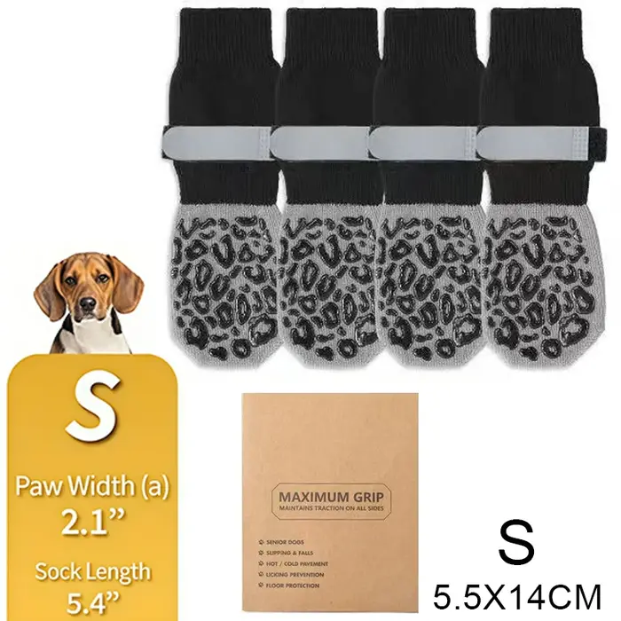 Chaussettes pour chien, chaussures d'extérieur imperméables pour chien, anti-rayures, bande réglable