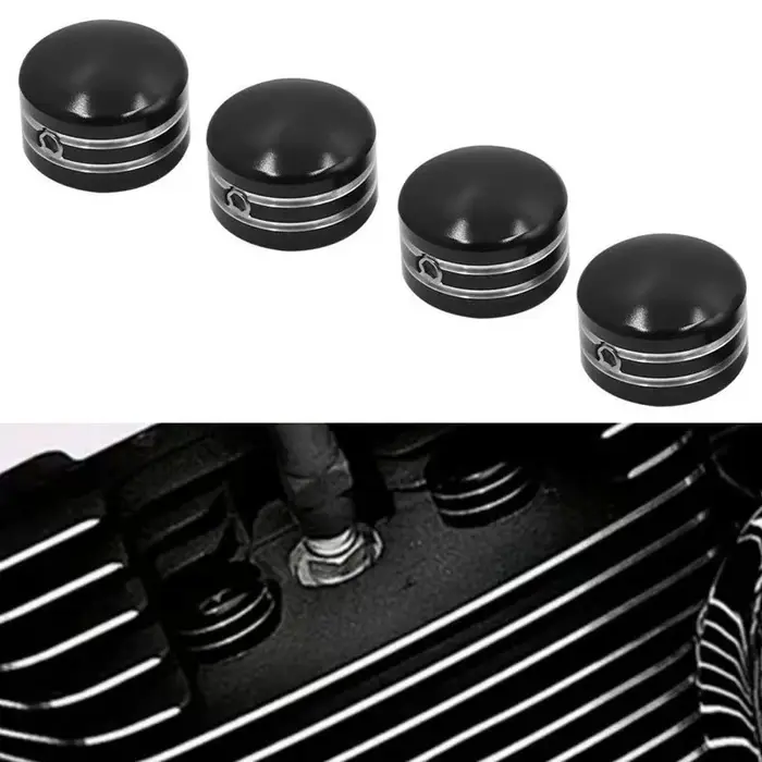 Couvercle de bougie d'allumage de moto, 4 pièces, capuchons de boulons de tête pour Harley Sportster