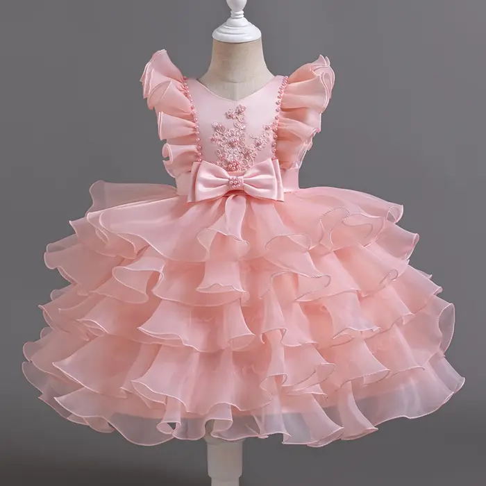 Robe de Bal Élégante Rose à Paillettes pour Bébé Fille de 3 à 10 Ans, Boutique, ixd'Anniversaire