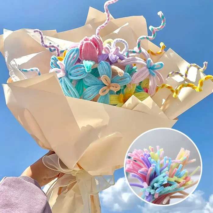 Sac de matériel pour Bouquet, oreilles de lapin, sans perte, résistant aux déchirures, Surface en pe