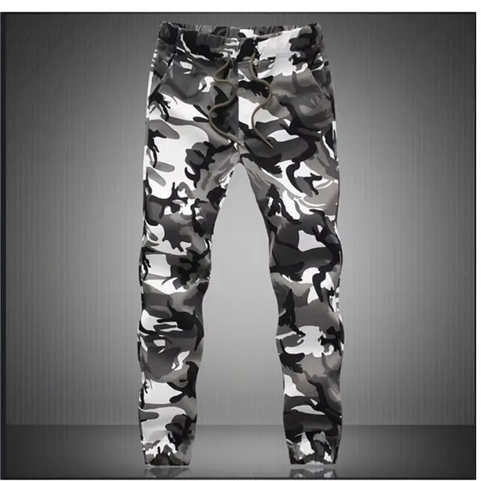 Pantalon jogger camouflage militaire coton homme confortable pour chasse discrète printemps automne