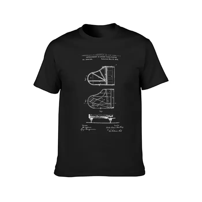 Steinway-T-shirt blanc pour hommes