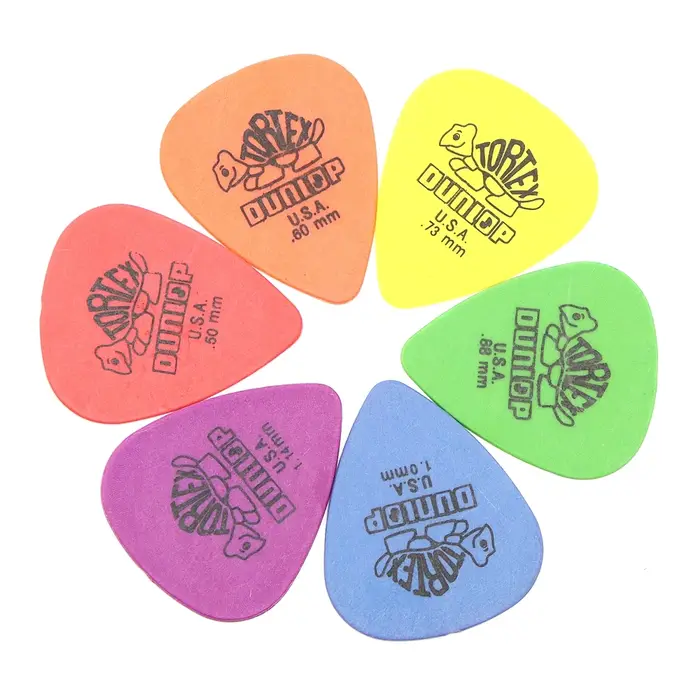Dunlop – plectres de guitare électrique, 50 pièces, pièces, accessoires, 6 types d'épaisseur