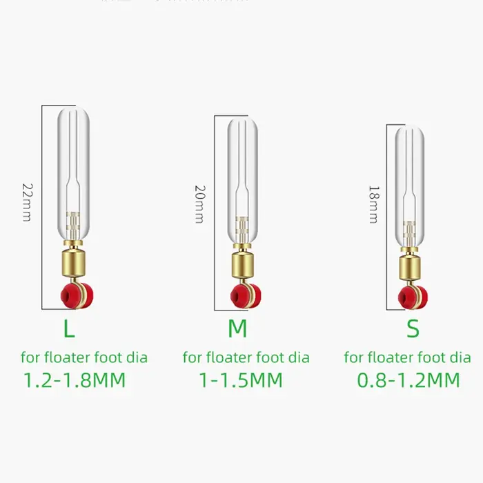 DNDYUJU 10 pièces support de flotteur de pêche en Silicone tête en cuivre pivotante à 360 degrés rot