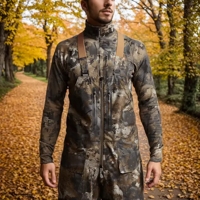 Combinaison de chasse au canard camouflage pantalon Hudson bib qualité professionnelle pour chasseurs