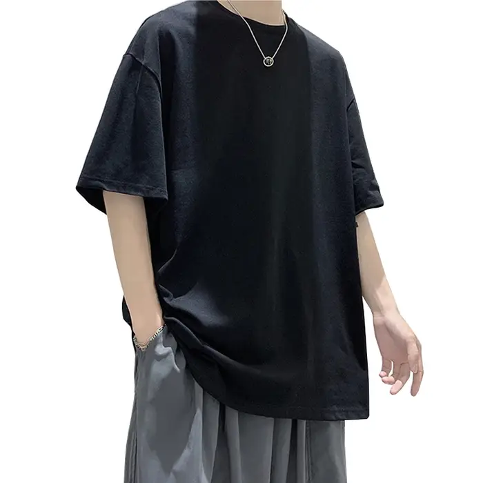 T-Shirt à Manches Courtes et Col Rond pour Homme, Vêtement en Coton, Style Hip Hop, Streetwear, Coul