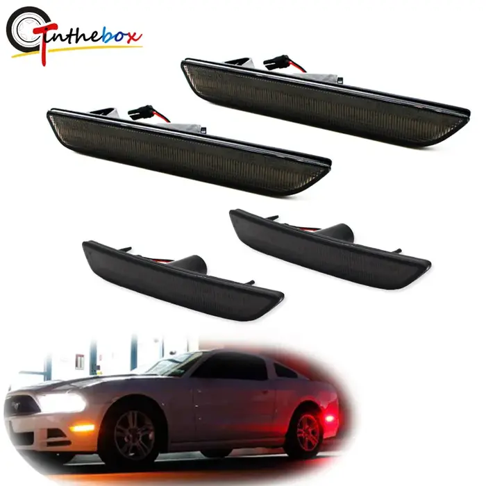 Ambre blanc rouge LED voiture avant et arrière pare-chocs côté marqueur clignotant lumières pour 201