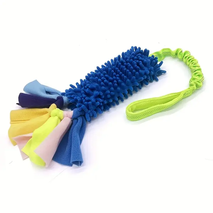 1 pièce Jouet pour chien en peluche, résistant aux déchirures et aux morsures, avec corde de tractio