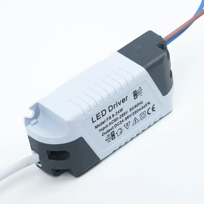 Pilote LED AC 8-18W/8-24W, adaptateur d'alimentation, panneau d'alimentation électrique étanche, tra