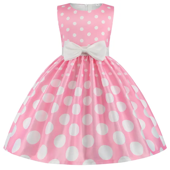 Nouvelle Robe pour Filles 2026 – Robe sans Manches en Tulle avec Pompons, Robe de Princesse en Dente