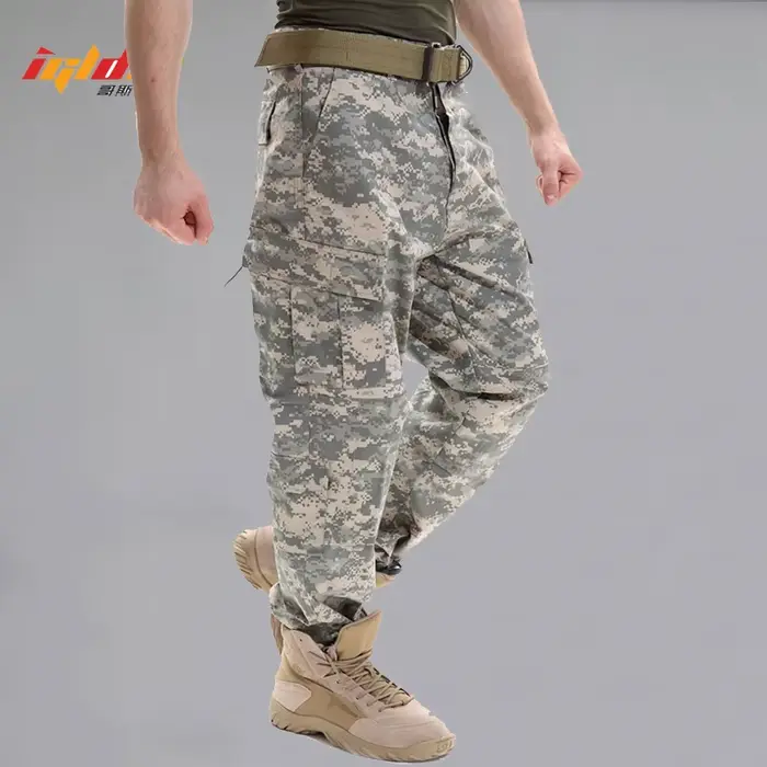 Pantalon camouflage tactique militaire multicam chasse combat pêche escalade homme armée