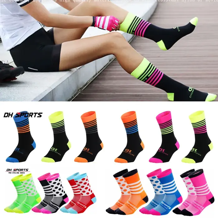 Chaussettes de compression haute montagne DH SPORTS - Chaussettes cyclisme professionnelles running sport outdoor