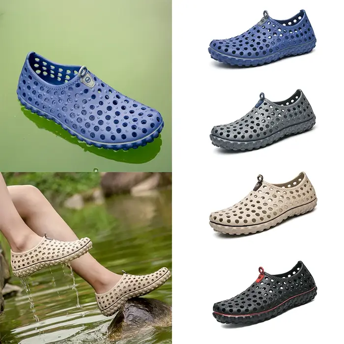 39-45 #    Sandales de plage EVA pour hommes, grande taille, pantoufles de loisirs de voyage, chauss