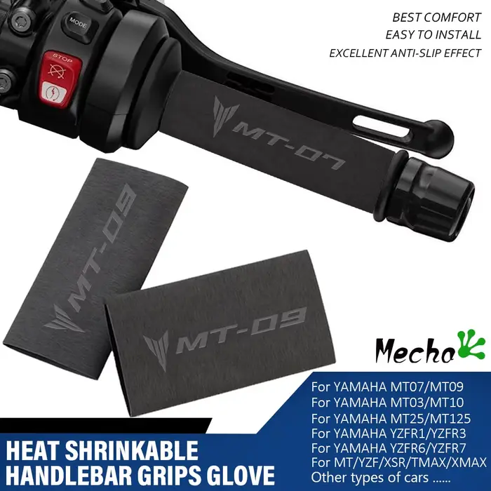 Pour YAMAHA MT07 MT09 MT03 MT10 MT125 MT25 YZF XSR TMAX XMAX guidon thermorétractable levier de frei