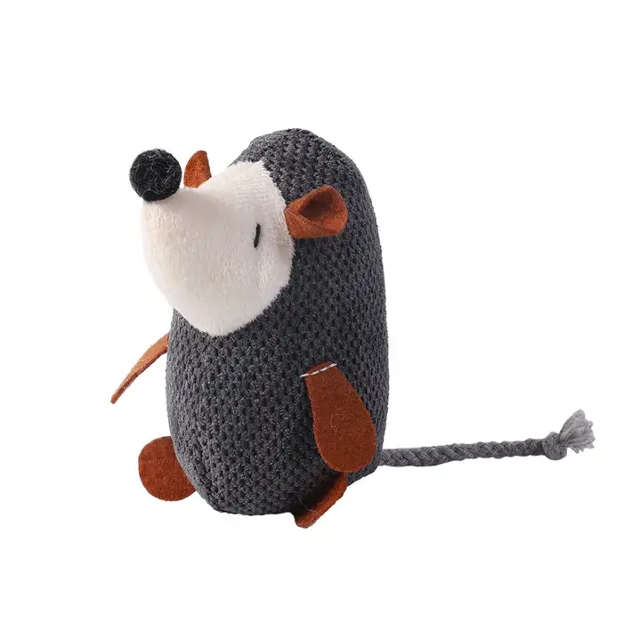 Jouets en peluche pour petits chiens, simulation sonore, souris, meulage des dents, instituts anti-m