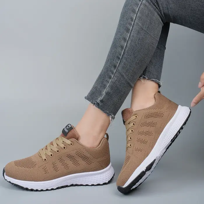 Femmes chaussures de sport décontractées en plein air anti-dérapant confortable Tennis tenues d'été 