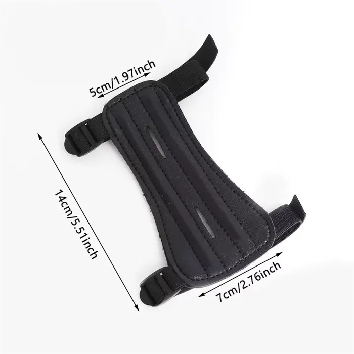 Équipement de tir à l'arc en cuir, Protection des bras, avant-bras, arc réglable en toute sécurité, 