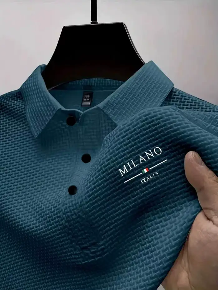 Polo à manches courtes en tricot gaufré Prana pour homme, respirant, coupe ajustée, décontracté, pou