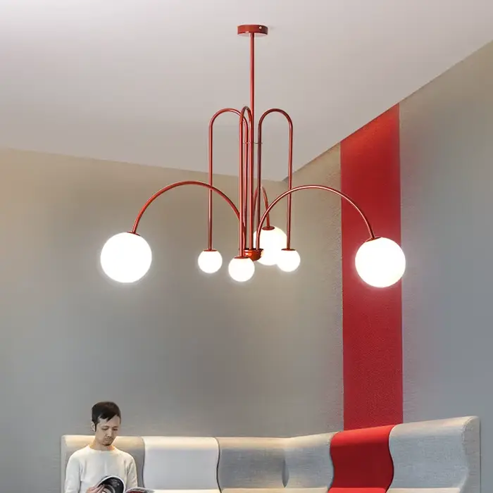 Comète LED Lustre minimaliste Nordique globe en verre lampes de table salon personnalité créative ét