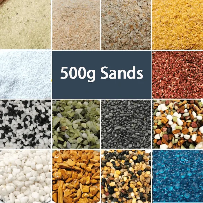 500g cristal naturel sable fond d'aquarium sable aménagement paysager pierre décorative Aquarium aig