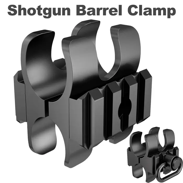 Support de pince de baril tactique pour fusil de chasse 12Ga avec Rail Picatinny QD et lampe de poche pivotante pour Mossberg 500/590 Maverick 88 occasions de chasse