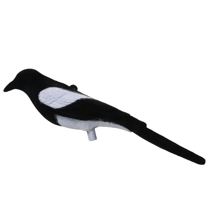 Leurre pie réaliste entièrement flocké 106g - Décoy plastique durable pour chasse et tir