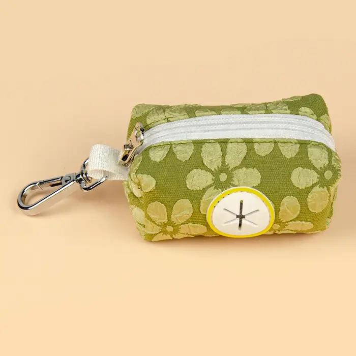 Distributeur de sac à caca de chien à motif floral mignon, porte-sac, promenade appropriée, vente di