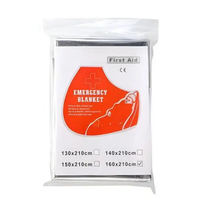 Couvertures de survie d'urgence – Isolation thermique robuste 157x210cm pour le camping, la randonné