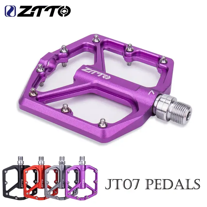 ZTTO vtt pédale plate ultralégère CNC alliage d'aluminium AM Enduro vélo roulements lisses 9/16 file