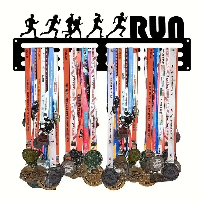 Porte-médaille de sport brodé sur mesure, affichage mural T1 pour 60 noix de coco, parfait pour la c