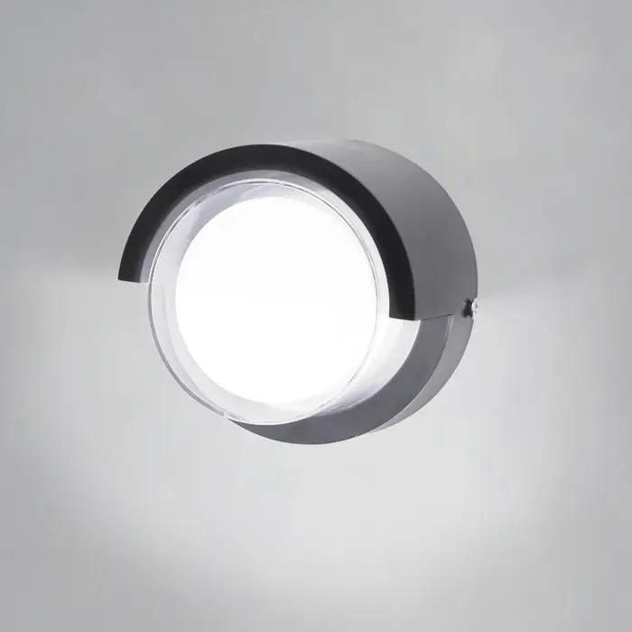 Applique Murale LED Noire Imperméable Conforme à la Norme IP65, Éclairage d'Extérieur, Idéal pour un
