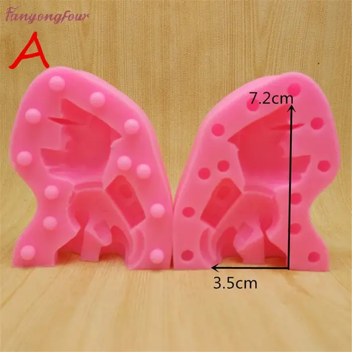 Moule à gâteaux 3D en silicone, pour chien, décoré avec des bonbons, du chocolat et des bougies